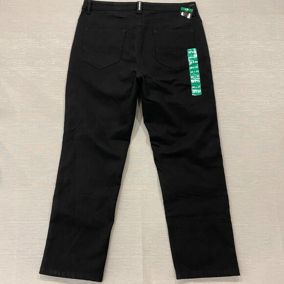CAT Caterpillar Work Pants Mens 38 x 32 Black Canvas Fleece Lined Insulated - Picture 3 of 11